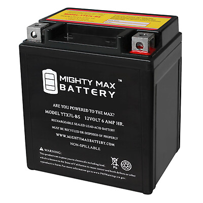#ad Mighty Max YTX7L BS Battery for Honda Yamaha Kawasaki Motorcycle ATV Battery $24.99