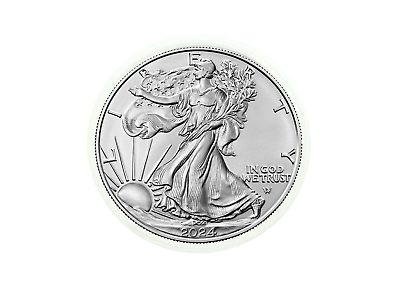 #ad 1 Troy Oz 9999 Fine Silver 2024 American Eagle Walking Liberty Coin Uncirculated $31.00
