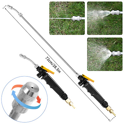 #ad 28 Inches Sprayer Wand High Pressure Washer Wand Stainless Steel Wash ☢ $16.79