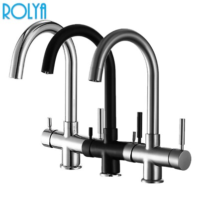 #ad ROLYA 4 way kitchen faucet hotamp;cold filtered sparkling 4 in 1 boiling water tap $166.00
