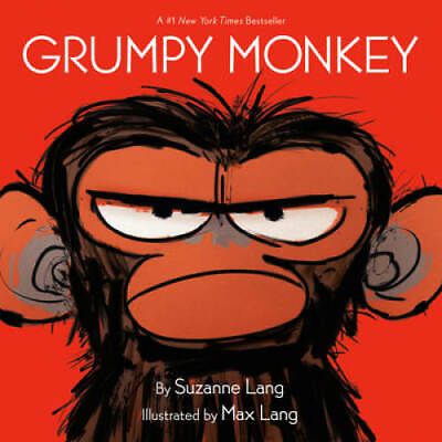 #ad Grumpy Monkey Hardcover By Lang Suzanne GOOD $4.72