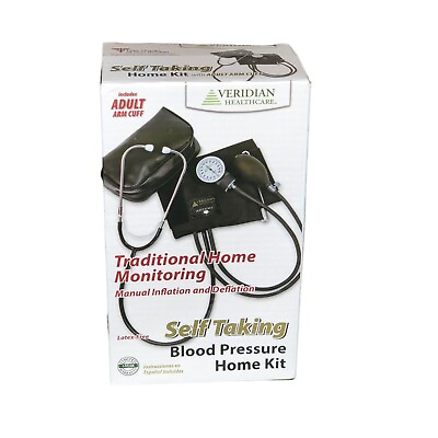 #ad Veridian Self Taking Blood Pressure Home Kit Stethoscope New Open Box Adult Cuff $19.40