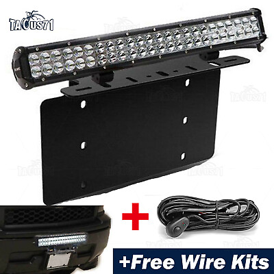 For Chevy Sierra Tahoe GMC Yukon 20quot; LED Light Bar USA Size License Plate Mount $51.13