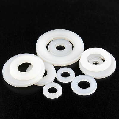 #ad Nylon Washers Form A Flat M3 M3.5 M4 M5 M6 M8 M10 M20 PE Rubber Plastic Washer $1.60