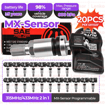20pcs Autel MX Sensor 2in1 Programmable TPMS Sensor Universal Tire Pressure Tool #ad $240.00