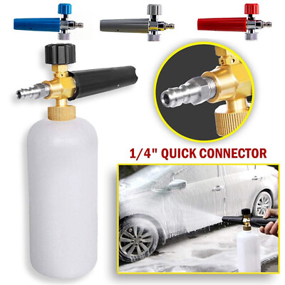 #ad Adjustable Rotary Nut Pressure Washer Snow Foam Spray Lance amp; 1L Soap Bottle ao $23.00