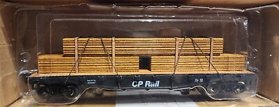 #ad Menards O Scale Flat Car with Lumber Load Canadian Pacific $54.99