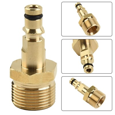 #ad Adapter M22 Pressure Washer Quick Connect Plug In Nipple Hose Adapter Parts New $6.97