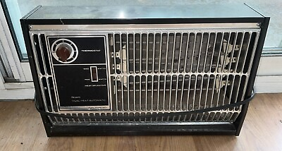 #ad Vintage Sears Dual Heat Automatic Fan Forced Portable Space Heater 344.71623 $36.99