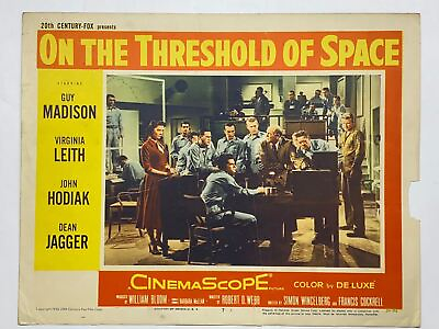 #ad 1956 On the Threshold of Space #7 Lobby Card 11x14 Guy Madison Virginia Leith $20.95