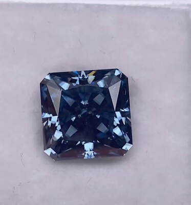 #ad #ad Certified Blue Diamond radiant Cut 5ct Natural VVS1 D Grade Loose Gemstone $160.20