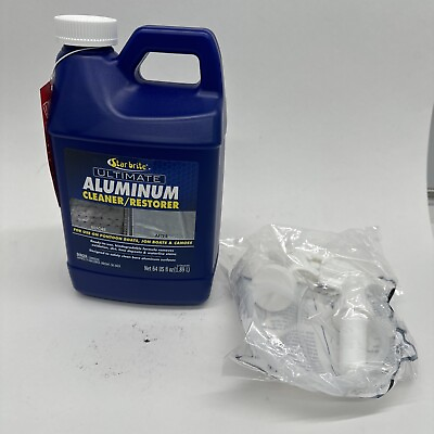 #ad Star Brite Ultimate Aluminum Cleaner amp; Restorer Safely Alum 64 fl.oz Boat Polish $44.99