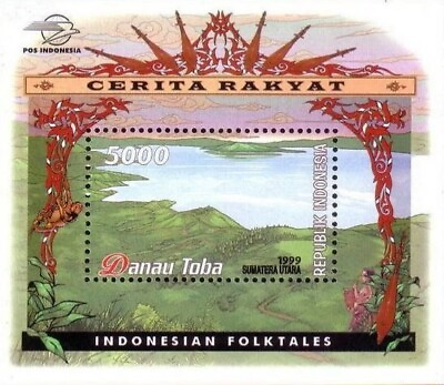 #ad Indonesia #MiBl142 MNH 1999 Folk Fairy Tales Danau Toba 1829 $3.10
