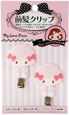 JAPAN SANRIO My Sweet Piano Hair Bang Clip Pink 2 pcs Accessory Decoration Verti #ad $11.98