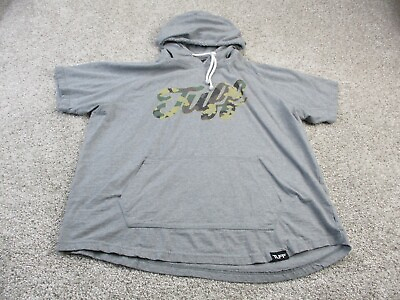 #ad #ad Tuff Wraps T Shirt Hoodie Short Sleeve Gray Camo Logo Large Adult Gym EUC $19.90