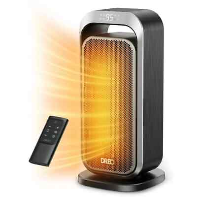 #ad Dreo Space Heaters for Inside Portable Electric Heater w Remote 70° Oscillation $90.00