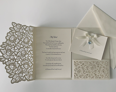 #ad Mother of the bride A gift for your daughter on her wedding day w card poem $35.95