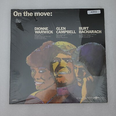 #ad NEW Dionne Warwick Glen Campbell Burt Bacharach On The Move w Shrink LP Vinyl R $11.82