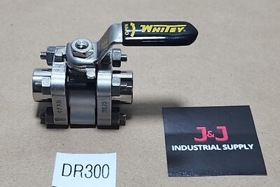 #ad *NEW* Whitey SS 62TF4 Stainless Steel Ball Valve 1 4quot; 2200Psi TFE Seat Warranty $325.00