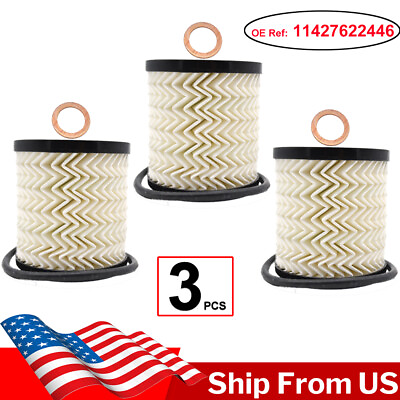 #ad Car Engine Oil Filter 11427622446 For BMW Mini R56 R57 R61 Cooper Paceman 3x $12.55