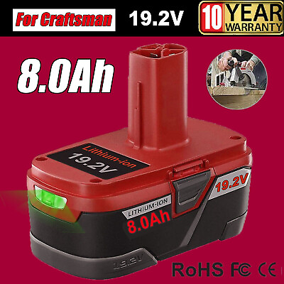 #ad 19.2Volt PP2030 For Craftsman C3 8.0Ah Lithium Ion XCP Battery 11375 130279005 $29.99