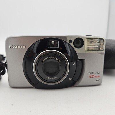 #ad Canon Sure Shot 105 Zoom 35mm Point And Shoot Film Camera Tested No Battery $44.95