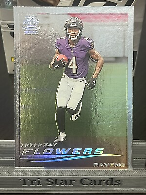 #ad #ad 2023 Panini Zenith SILVER FOIL CROWN PACIFIC COLLECTION Zay Flowers #25 RAVENS $8.00