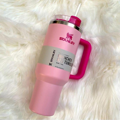 Target Stanley 40 Oz Tumbler Flamingo Pink Quencher H2.0 FlowState Cup US Stock #ad $44.99