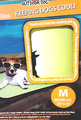 #ad #ad Dog Cooling Mat M 20quot;x 16quot; AFP Lime Color Keep Pet Cool Easy to Use amp; Clean New $22.00