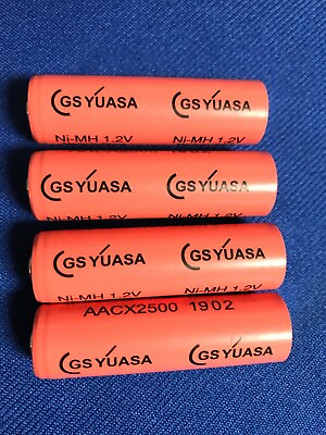 #ad 4 of Japanquot;GS Yuasaquot;AACX2500 NiMh2.5Ah AA Rechargeable Consumer TOP Cameras Shot $12.80