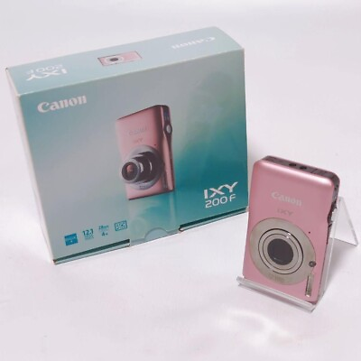 #ad Canon IXY 200F PowerShot Digital Camera 12.1MP Pink Very Good $182.50