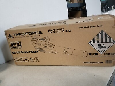 #ad Yard Force YF60VRX600 BL 60V Handheld Blower $240.08