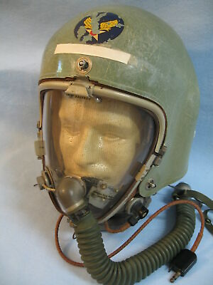 #ad USAF K 1 High Altitude Flight Helmet w Face Plate Named Jet pilot U.S.A.F. $7500.00
