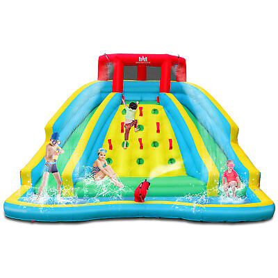 #ad Inflatable Mighty Water Slide Park Bounce Splash Pool Without Blower $326.00