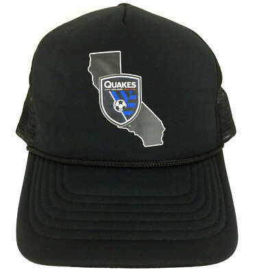 #ad San Jose Quakes Hat Earthquakes Logo Soccer MLS Mesh Foam Snap Back Trucker Cap $19.70