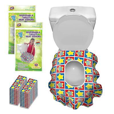 #ad Toilet Seat Covers Disposable 24 Large Waterproof Potty Covers for Toddlers... $29.03