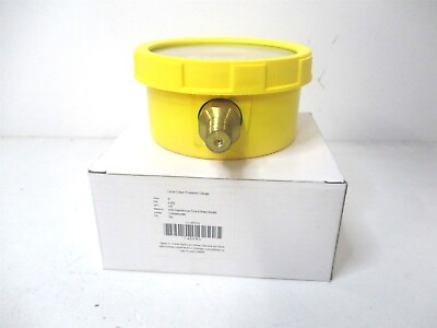 4EFK5 2 1 2% Yellow ABS Plastic Pressure Gauge #ad $29.95