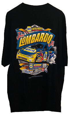 #ad #ad Vintage John Lombardo Jr NAPA Pro Series Auto Parts Racing T Shirt XL Black NWOT $29.99
