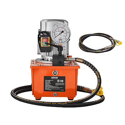 #ad #ad VEVOR Electric Hydraulic Pump Single Acting Oil Pump 10000 PSI 8L Manual Valve $249.89