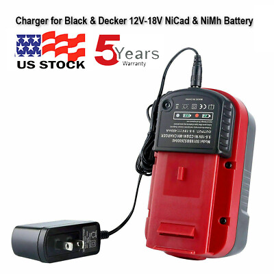 9.6V 18V Battery Charger for Black amp; Decker HPB18 HPB18 OPE FSB18 HPB14 HPB12 $13.99