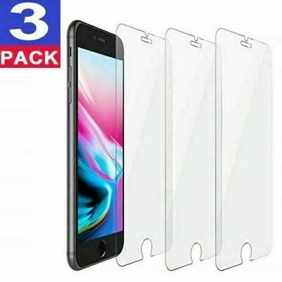 #ad 3 PACK Screen Protector Tempered Glass For iPhone 6 7 8 Plus X Xs Max XR 11 Pro $2.56