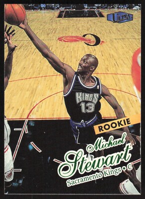 #ad 1998 99 Fleer Ultra Rookie Michael Stewart #184 Sacramento Kings $1.59