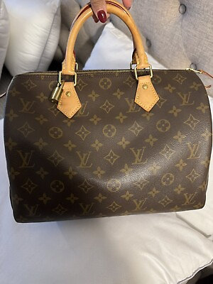 #ad Louis Vuitton Speedy Shoulder Bag 30 Brown Canvas $550.00