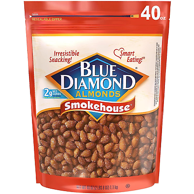 #ad #ad Blue Diamond Almonds Smokehouse Flavored Snack Nuts 40 Oz Resealable Bag Pack... $18.00