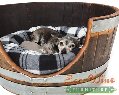 #ad Wine Barrel Dog Bed $239.00