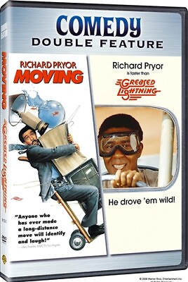 #ad MOVING GREASED LIGHTNING New DVD Comedy Favorites Double Feature Richard Pryor $16.98