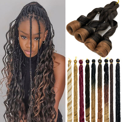 #ad CLEARANCE Curly Braiding Hair Loose Wavy French Curls Silky Synthetic Extensions $13.63