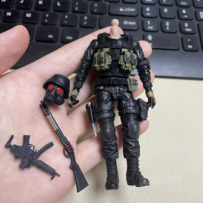 #ad 1 18 Scale 3.75quot; Man Military Action Figure Accessories Boy Man Toy Xmas Gifts $16.14