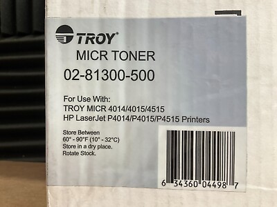 #ad Troy HP MICR Toner Cartridge LaserJet P4014 02 81300 500 ✅❤️️✅❤️️ NEW SEALED $199.99