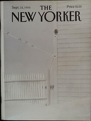 #ad The New Yorker September 15 1986 Gretchen Dow Simpson Cover Complete Magazine $7.81